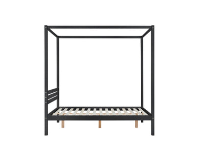 Mercia Four Poster Double Bed - Black
