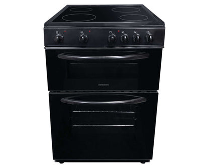 Statesman EDC60B 60cm Double Electric Oven With Ceramic Hob Black