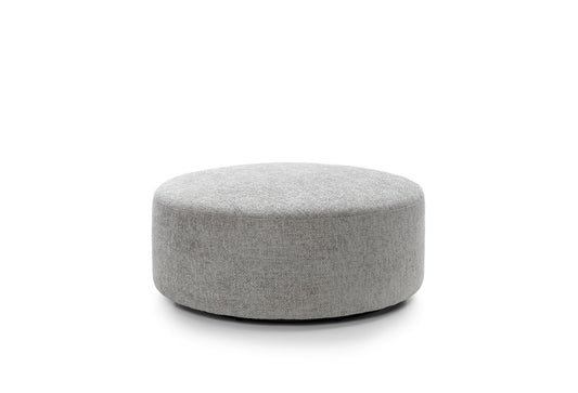 Iris Large Swivel Footstool - Light Grey
