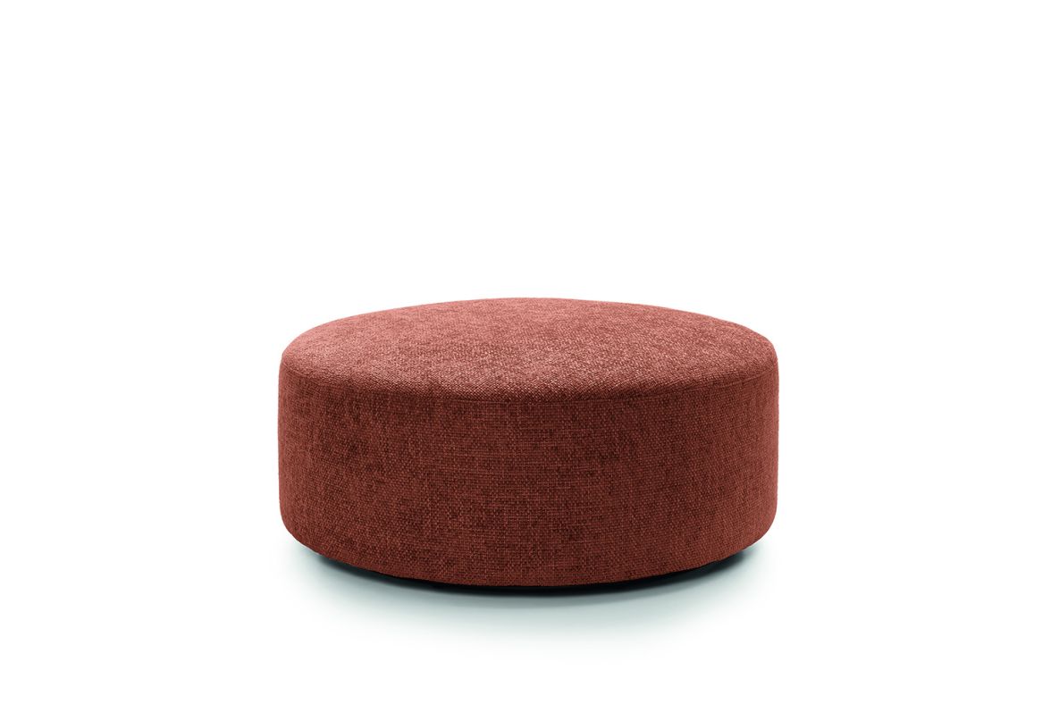 Iris Large Swivel Footstool - Burnt Orange