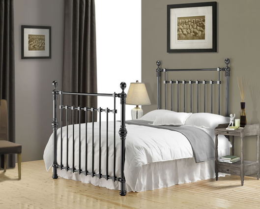 Edward Double Bed Frame - Grey