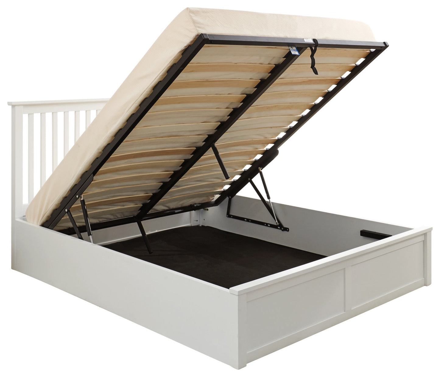 Coxon King Wooden Ottoman-White