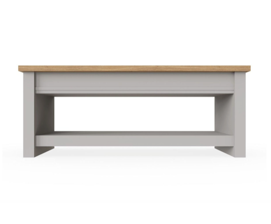 Lincoln Slide Top Coffee Table- Light Grey