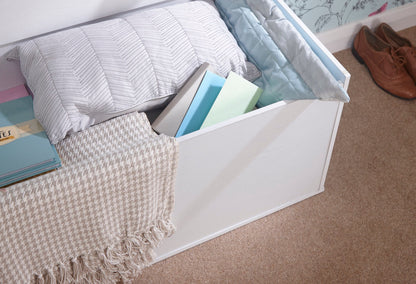 Princeton Ottoman Storage Box-White