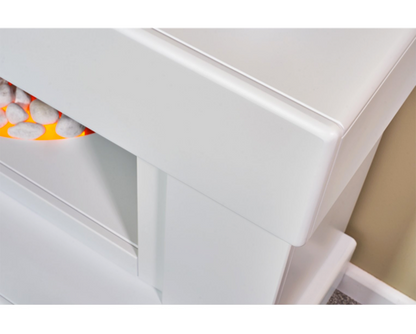 Vera Fireplace Suite 48inch - White 