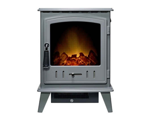 Livi Electric Stove in Grey Enamel