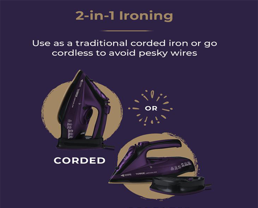 CeraGlide 2400W Cord Cordless Iron