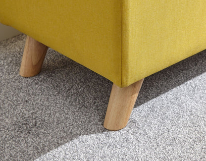 Scorento Ottoman Storage Unit-Mustard
