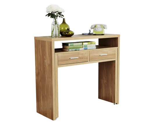 Relix Extending Console Desk-Oak