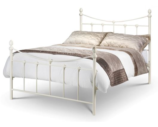 Rebecca Single Bed Stone White