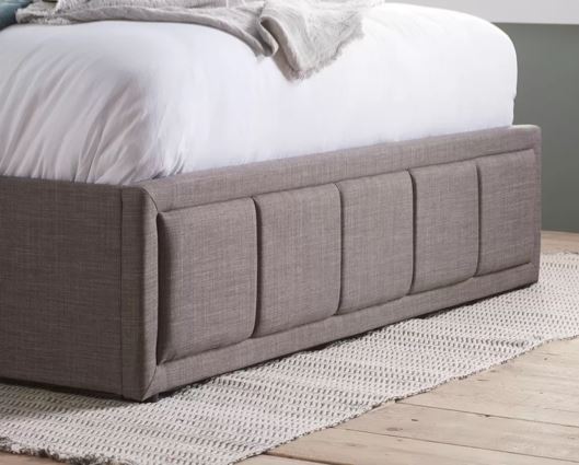 Hannover Ottoman Small Double Bed - Grey