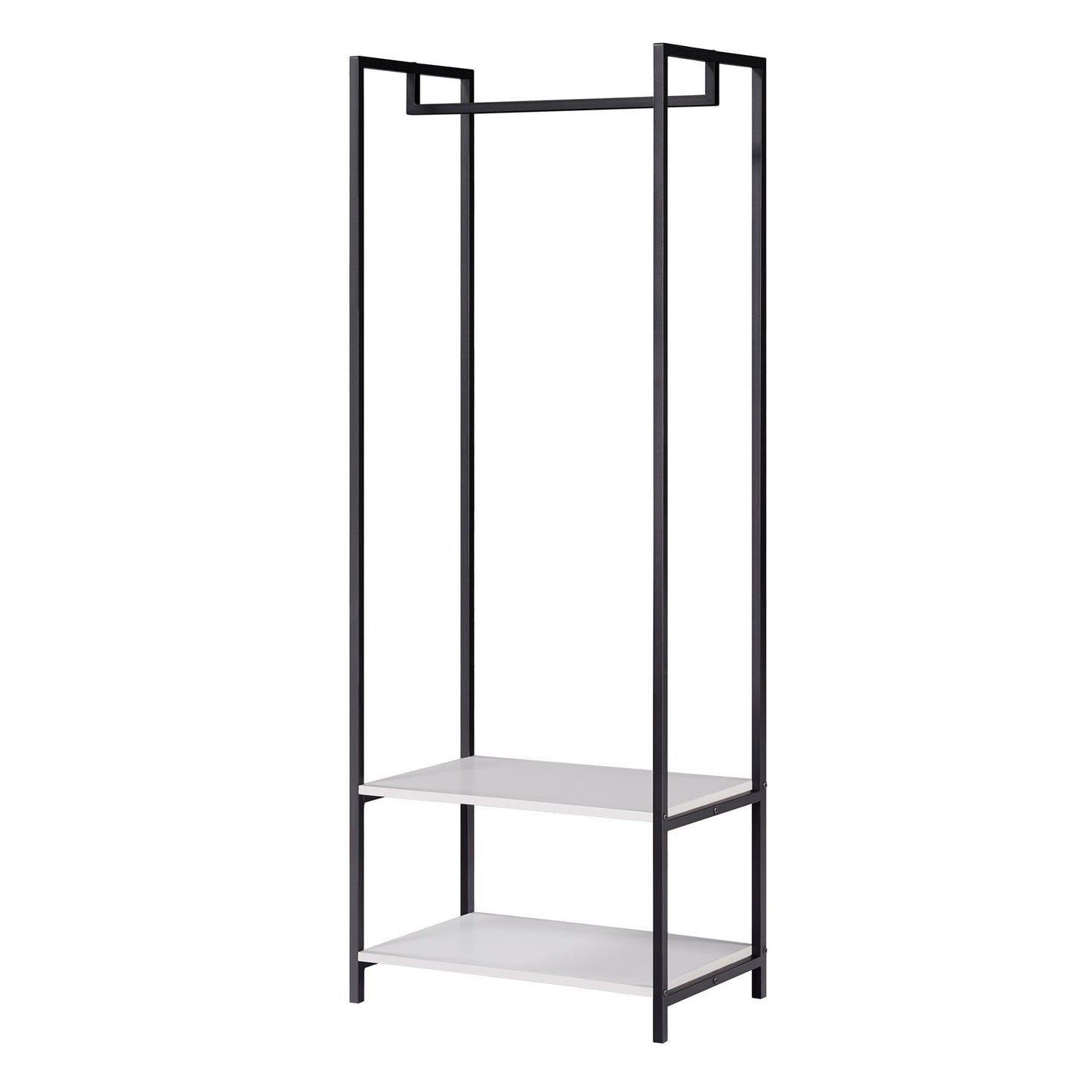 Scala Open Wardrobe with 2 Shelves - White