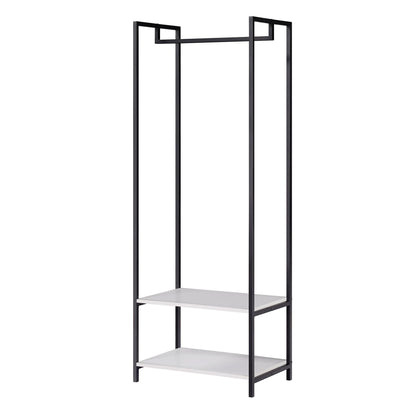 Scala Open Wardrobe with 2 Shelves - White
