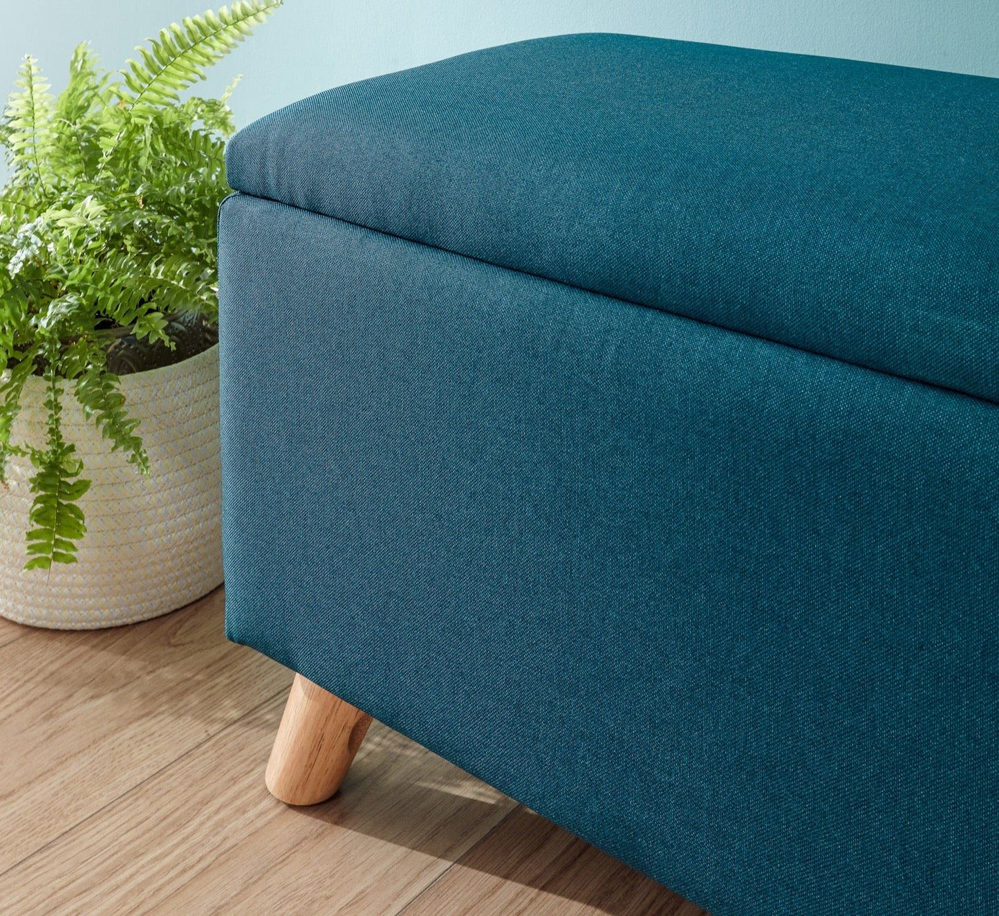Scorento Ottoman Storage Unit-Teal