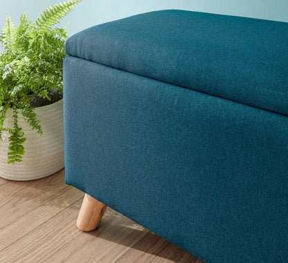 Scorento Ottoman Storage Unit-Teal