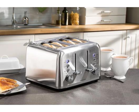 Daewoo Kensington 4 Slice S/steel Toaster