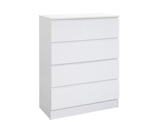Oakley 4 Drawer Chest- White