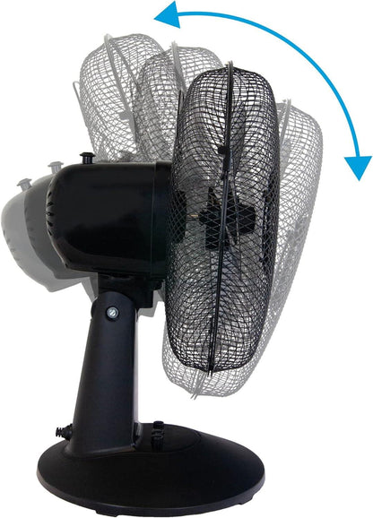 Igenix 12" Desk Fan Black