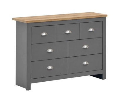 Lincoln 3 Piece Bedroom Set (3 door wardrobe, 3+4 bedside, 1 drawer bedside)