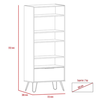 Viva Display Bookcase with Door