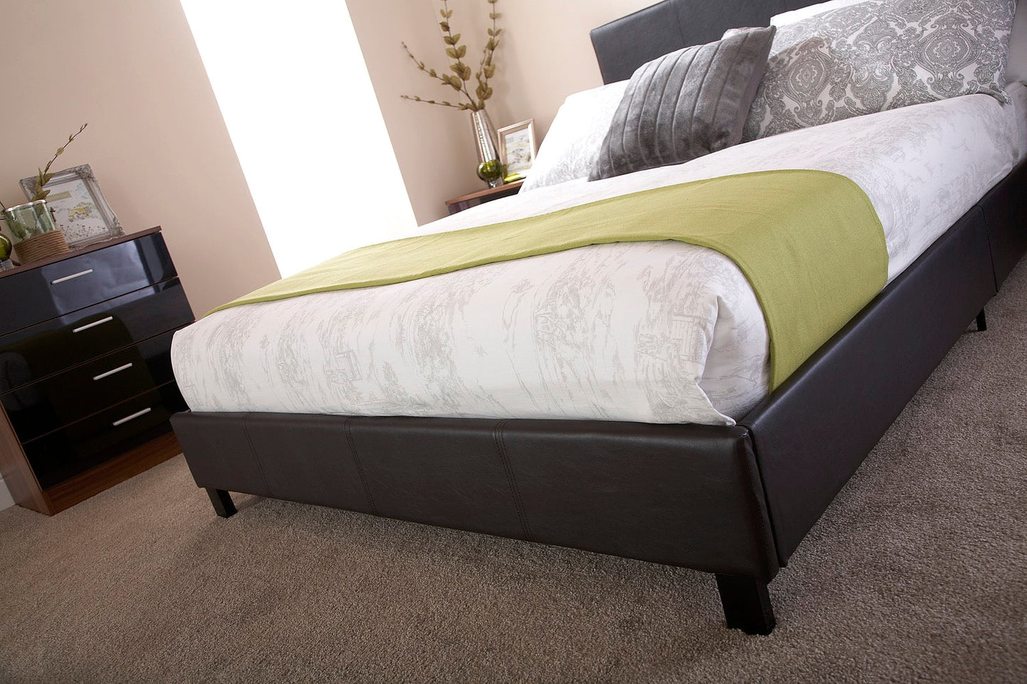 Simple King Bed in a Box-Black