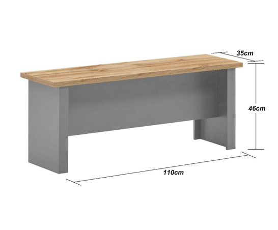 Lincoln 1 Door 3 Drawer Sideboard- Light Grey