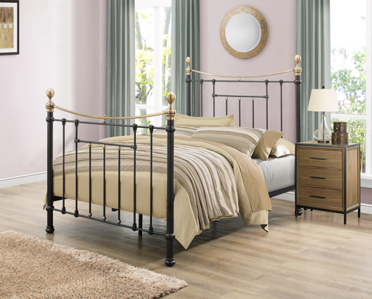 Bronte Double Bed - Black