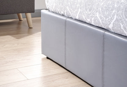 Serena Side Lift Ottoman King Bed - Light Grey