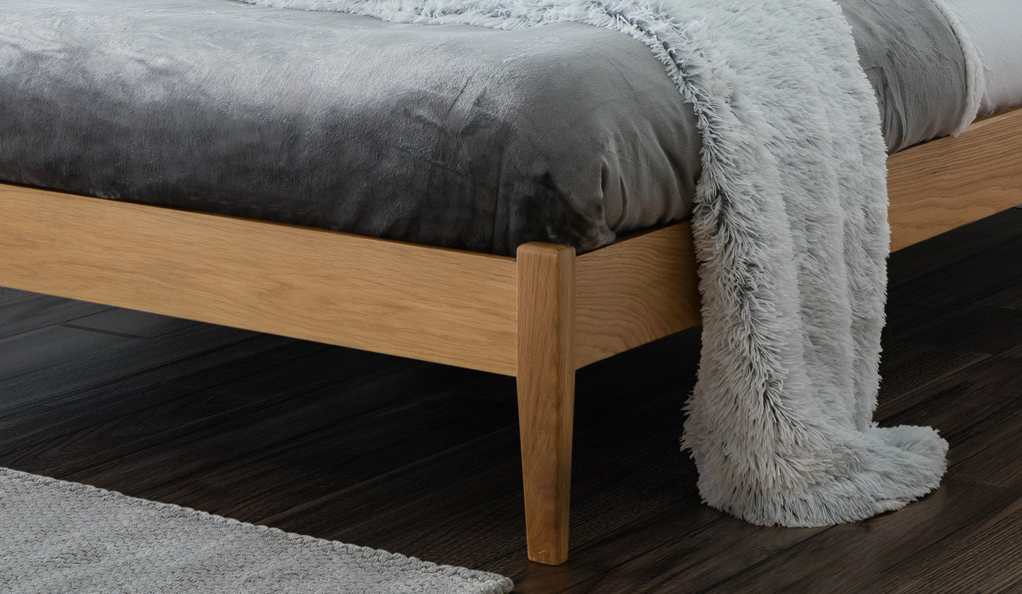 Berwick Double Bed - Oak