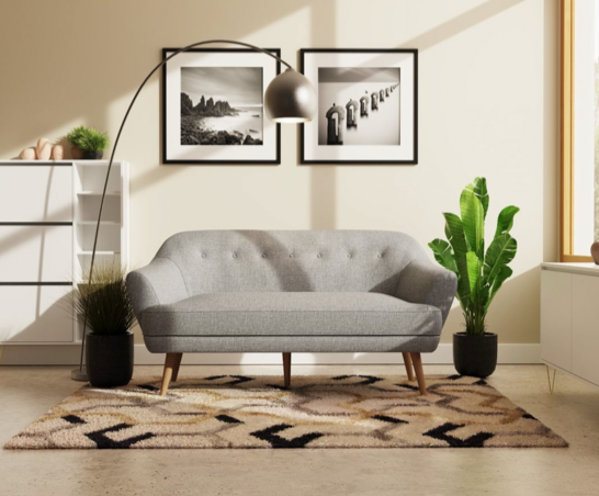 Sadie 3 Seater Sofa- Light Grey