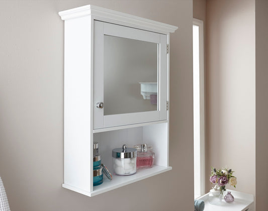Classic White Mirrored Cabinet
