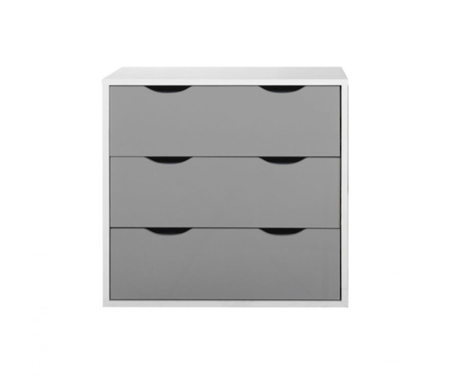 Atrix 3 Piece Bedroom Set 3 Drawer-Grey
