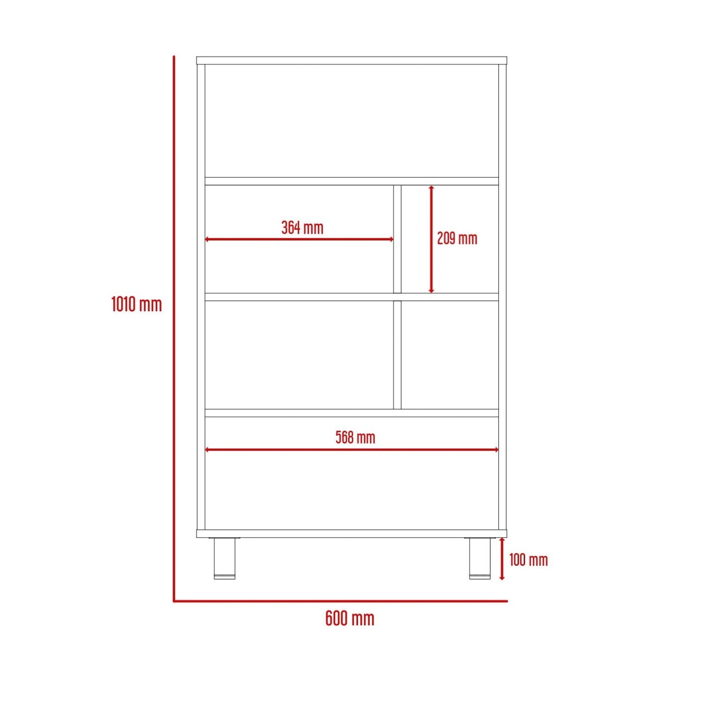 Houston Display Bookcase