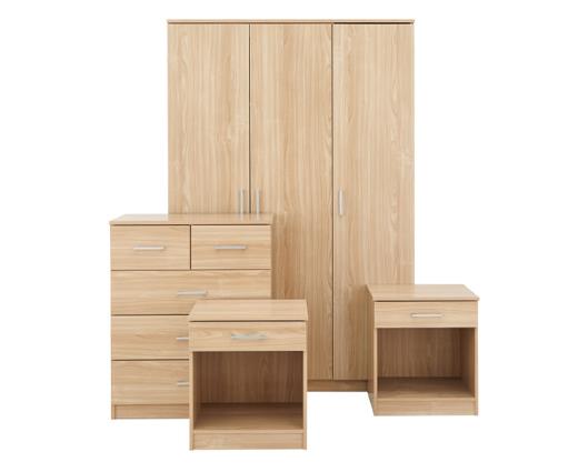 Princeton 4 Piece Bedroom Set-Oak