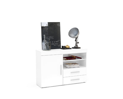 Edgeware 1 Door 2 Drawer Sideboard- White