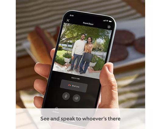 Refurbished RING Battery Video Doorbell (3rd Gen) - Satin Nickel