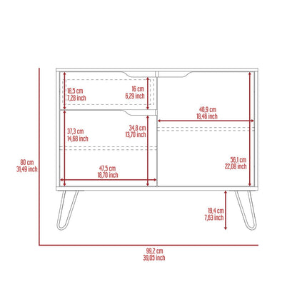 Matteo Small Sideboard with 2 Doors, 1 Drawer