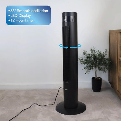 Igenix 35" Digital Tower Fan - Black