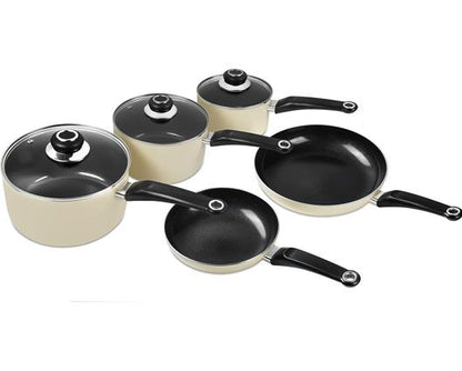 Morphy Richards 14 Piece Cookware Set - Cream