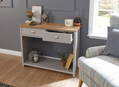 Lachlan Console Hall Table-Grey