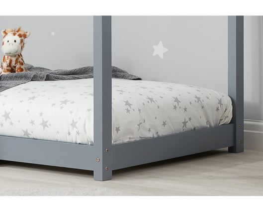 Little House Single Bed - Grey