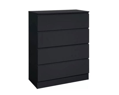 Oakley 4 Drawer Chest- Black