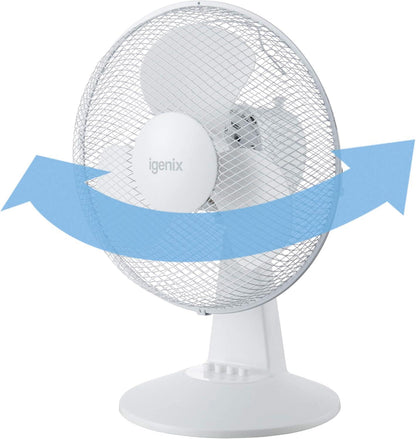 Igenix 12" Desk Fan White