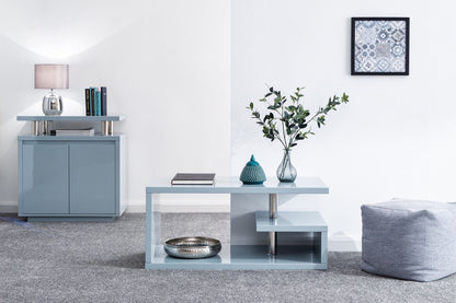 Arctic High Gloss LED Coffee Table-Grey