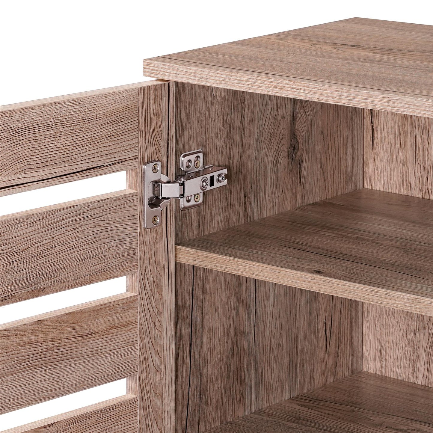 Euston 2 Door Shoe Cabinet - Sanremo Oak