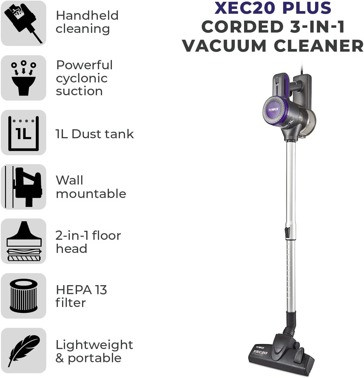 Tower Pro Corded 3-in-1 Stick Vacuum Cleaner
