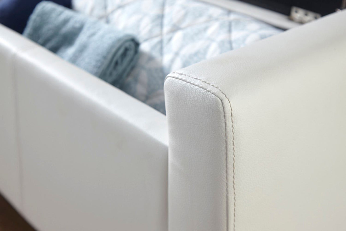 Vanessa Ottoman Bench-White