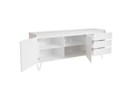 Maeve 2 Door 3 Drawer Cabinet- White