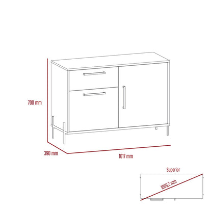Houston Small Sideboard with 2 Door, 1 Drawer