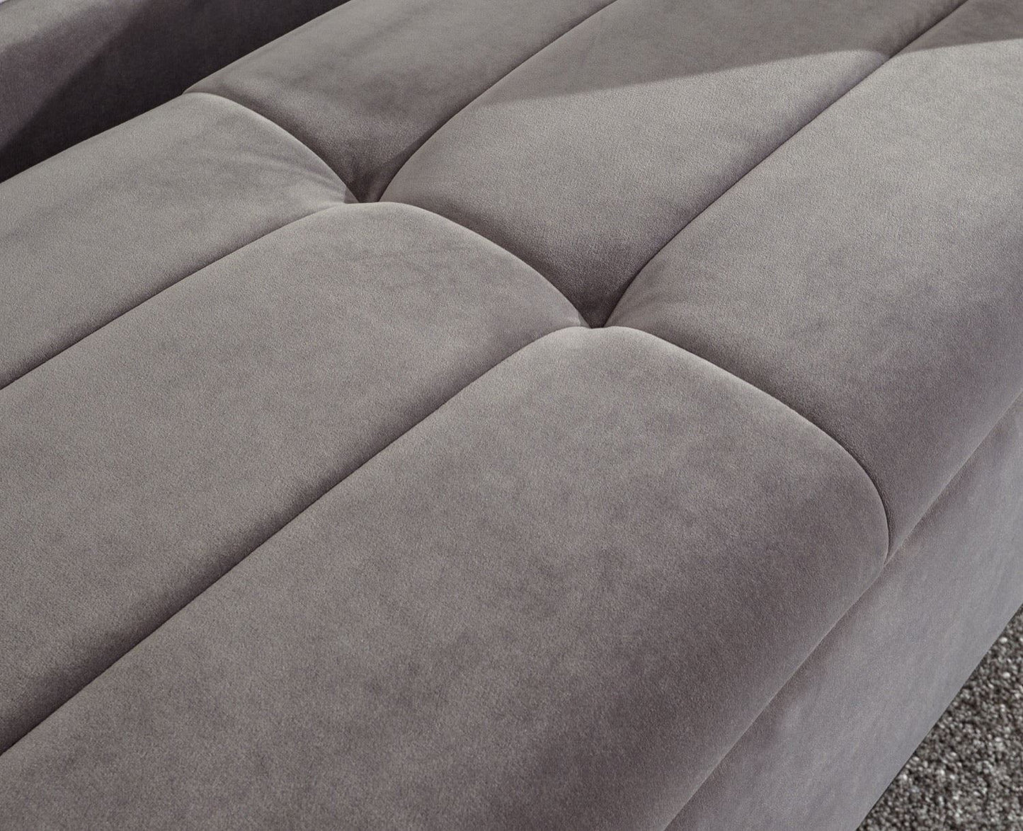 Phoebe Ottoman Storage Bench-Grey